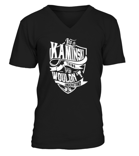 KAMINSKI Thing You Wouldnt Understand V-Neck T-shirt