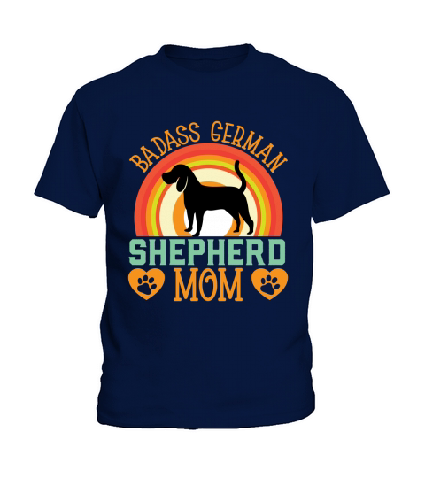 Dog Quotes Badass german shepherd mom Kids T-Shirt
