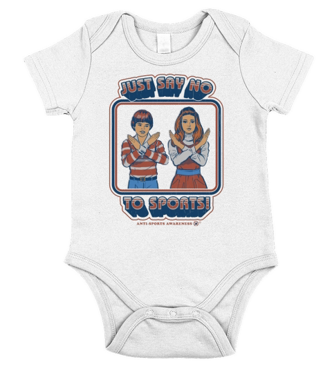 Say No to Sports T-Shirt Short Sleeve Baby One-Piece