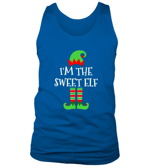 Beautiful I’m The Sweet Elf Matching Family Group Christmas sweater Tank Top Unisex