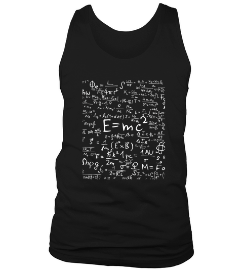 E=MC2 Energy Mass Speed of Light Theory Physics Relativity Tank Top Unisex