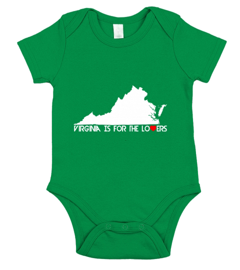 Virginia Is For Lovers Vintage Short Sleeve Baby One-Piece