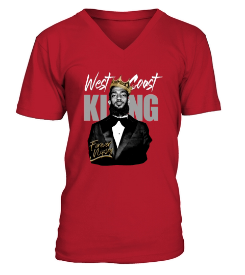 RIP Nipsey Hussle West coast forever Nipsey V-Neck T-shirt