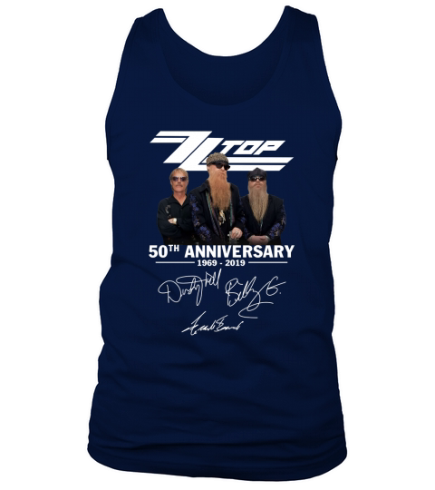 50th Anniversary ZZ Top 1969-2019 Signatures sh?t Tank Top Unisex