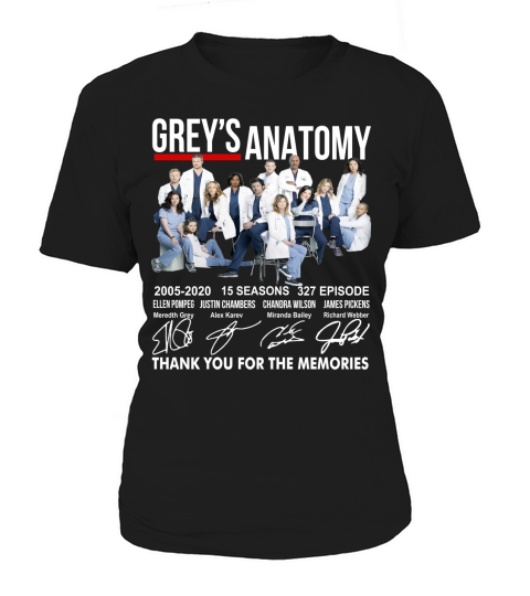 Grey’s Anatomy 15 seasons 327 episode thank you for memories t-shirt Women's T-Shirt