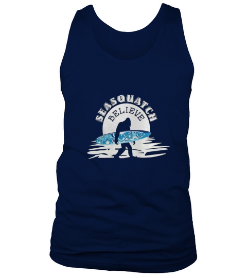 Funny Bigfoot Tshirt Awesome Surfing Sasquatch T-Shirt Tank Top Unisex
