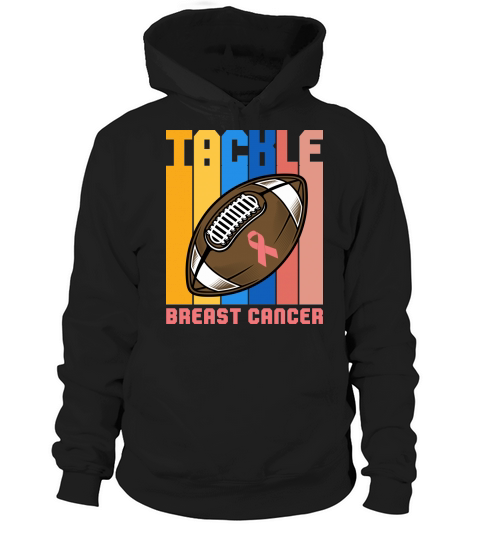 Football Tackle Breast Cancer Awareness Hoodie Unisex