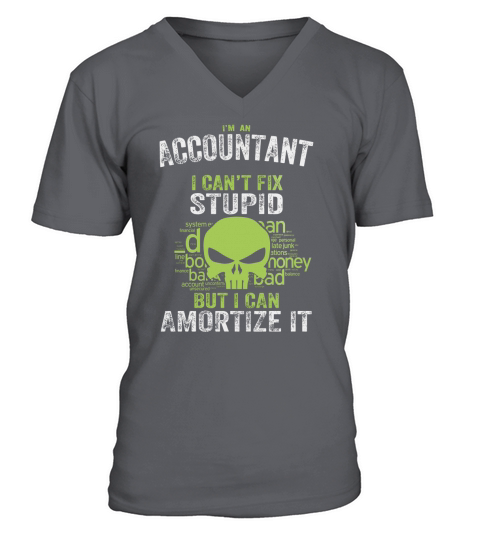 Im an Accountant I cant fix Stupid But I can Amortize it V-Neck T-shirt