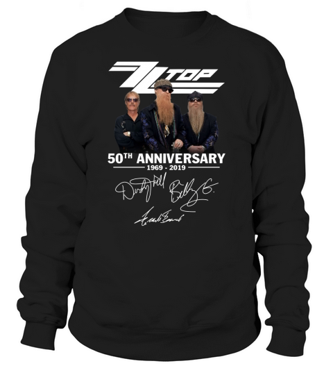 50th Anniversary ZZ Top 1969-2019 Signatures sh?t Sweatshirt Unisex