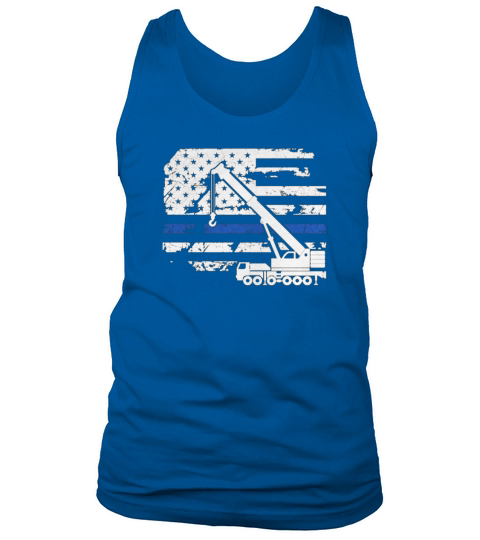 Crane Operator Flag Shirt  Mens TShirt Tank Top Unisex