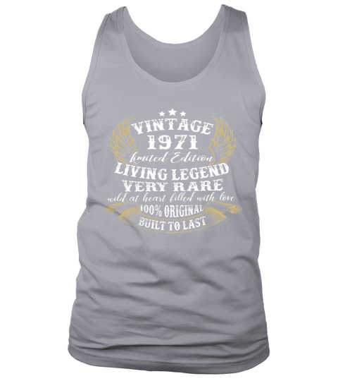Vintage 1971 Tee 46 Years Old Funny 46th Birthday Shirt Tank Top Unisex