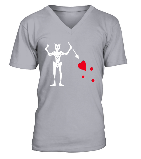 Blackbeard Pirate Flag TShirt Edward Teach Tha V-Neck T-shirt