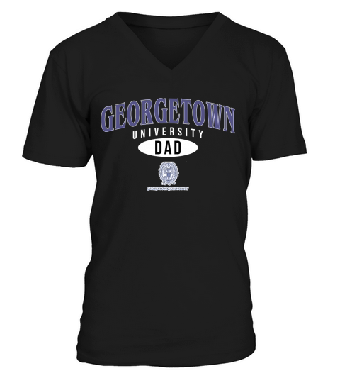 Champion Georgetown University Dad 2020 V-Neck T-shirt