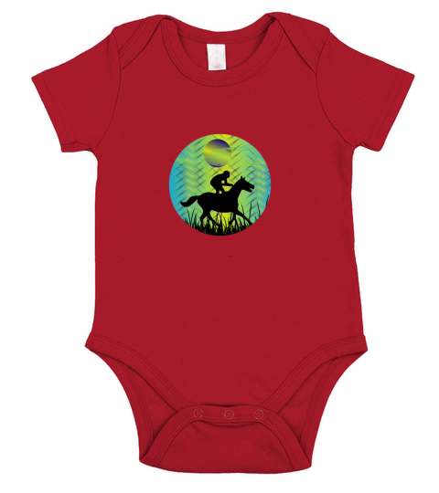 Horse retro(15) Short Sleeve Baby One-Piece