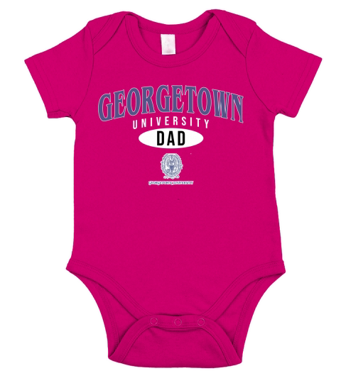 Champion Georgetown University Dad 2020 Short Sleeve Baby One-Piece