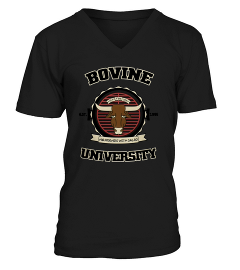 Bovine University V-Neck T-shirt