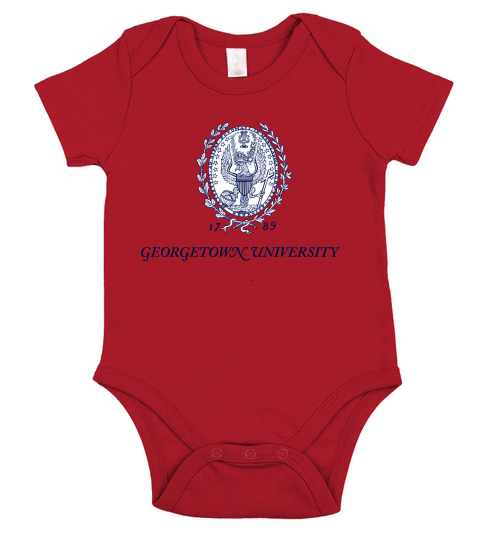 Simple Logo Georgetown University 2020 - Unisex Long Sleeve Short Sleeve Baby One-Piece