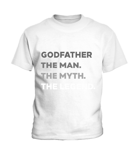 Cool Godfather The Man The Myth The Legend Best Uncle Tshirt Kids T-Shirt