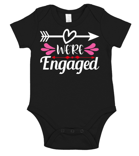 Wedding Were engaged Short Sleeve Baby One-Piece