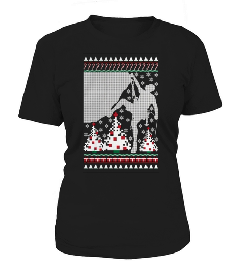 Rock Climbing Ugly Christmas Sweater Holiday T-Shirt Women's T-Shirt