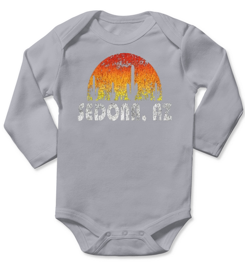 Retro Sedona Arizona Desert Sunset Vintage T-Shirt Long Sleeve Baby One-Piece