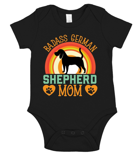 Dog Quotes Badass german shepherd mom Short Sleeve Baby One-Piece