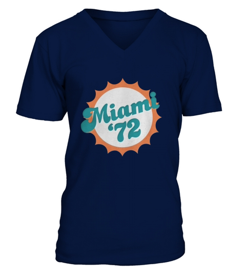 Miami 1972 Shirt Undefeated Sports Vintage Tee V-Neck T-shirt
