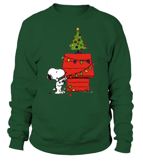 Snoopy and Christmas tree - Unisex Long Sleeve Sweatshirt Unisex