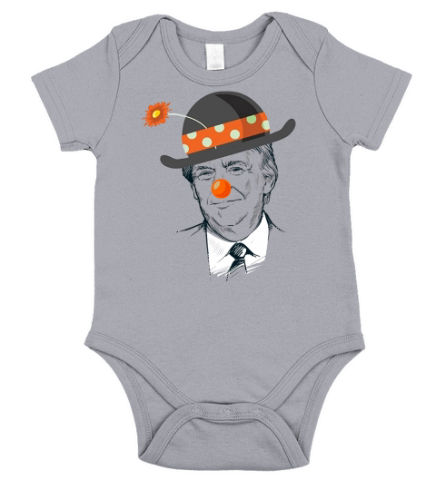 Anti President Trump Protest Clown Shirt Short Sleeve Baby One-Piece