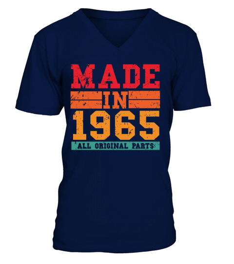 1965 Birthday Vintage Saying V-Neck T-shirt