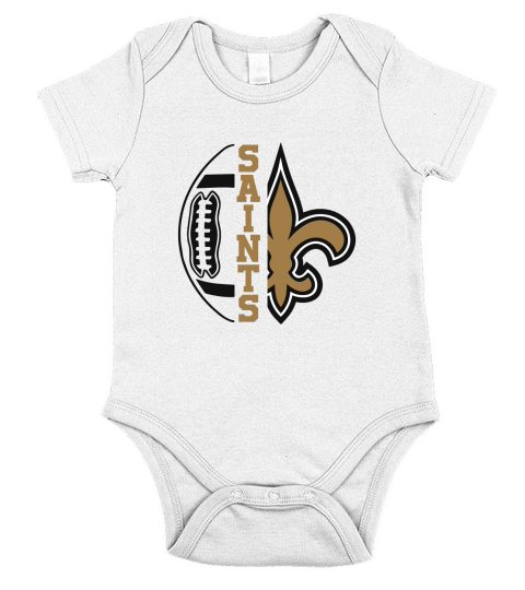 Nurse   Saints Short Sleeve Baby One-Piece