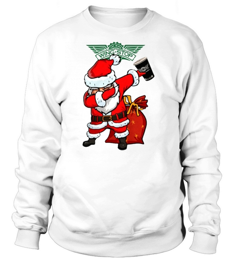 Dabbing Santa Claus Wing Stop Sweatshirt Unisex