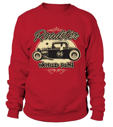 Vintage Car Roadster world run Sweatshirt Unisex
