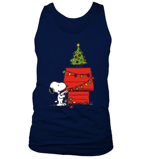 Snoopy and Christmas tree - Unisex Long Sleeve Tank Top Unisex