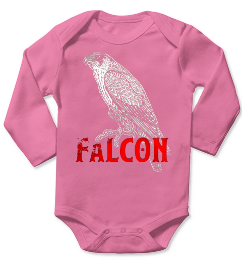 Falcon Silhouette Tee Shirt Love Falcons Fal Long Sleeve Baby One-Piece