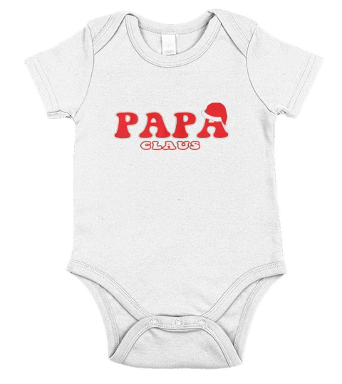 PAPA CLAUS Short Sleeve Baby One-Piece