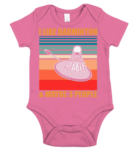 I Like Badminton Maybe Short Sleeve Baby One-Piece