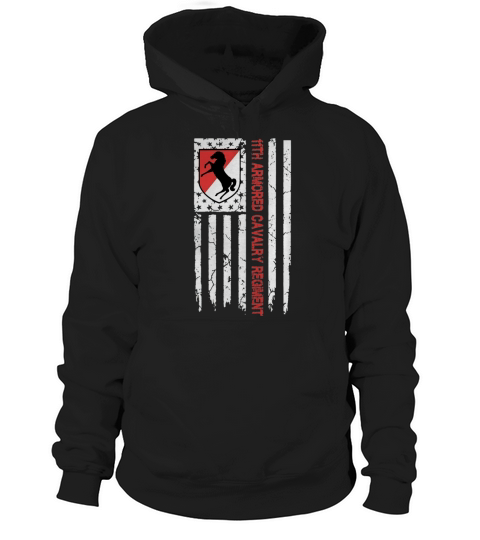 11th Armored Cavalry Regiment American Flag Tshirt Hoodie Unisex