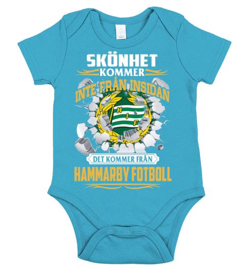Hammarby Fotboll Short Sleeve Baby One-Piece