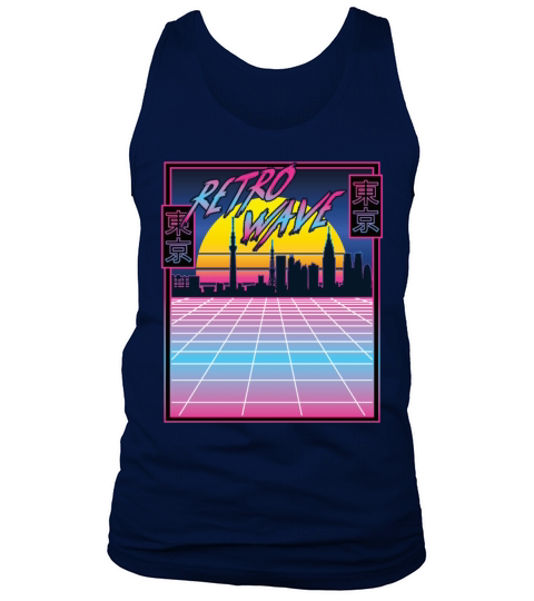 Retro Tokyo retrowave 80s streetwear Tank Top Unisex