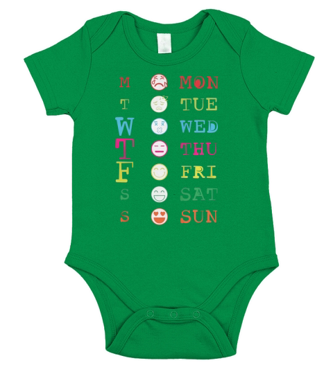 MTWTFSS feel best Tshirt Short Sleeve Baby One-Piece