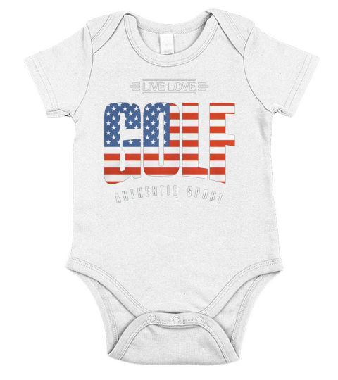 Live Love Golf US Short Sleeve Baby One-Piece