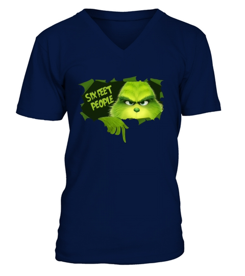 Six Feet People  Grinch V-Neck T-shirt