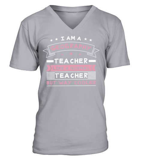 Geography Teacher Educator Professor V-Neck T-shirt
