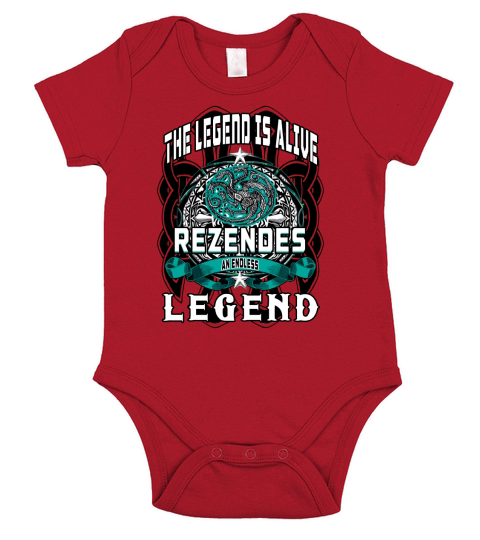 REZENDES ENDLESS LEGEND 3 HEAD DRAGON Short Sleeve Baby One-Piece