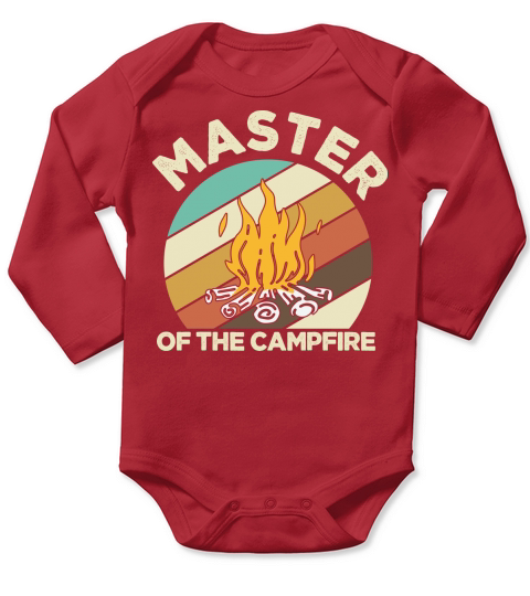 Master of the campfire Long Sleeve Baby One-Piece