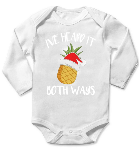 Ive Heard it Both Ways Pineapple Psych Long Sleeve Baby One-Piece