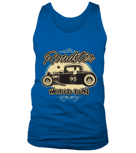 Vintage Car Roadster world run Tank Top Unisex