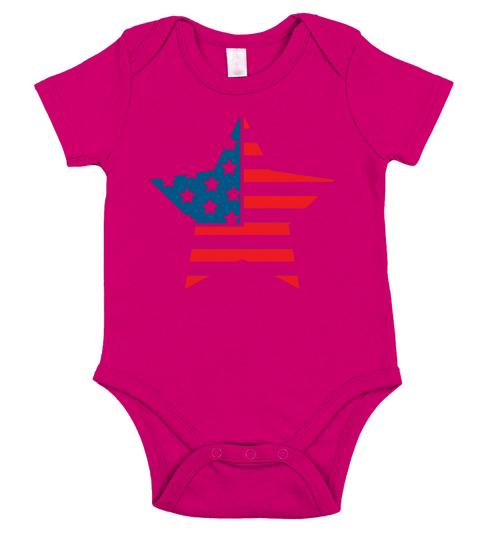 American flag(28) Short Sleeve Baby One-Piece