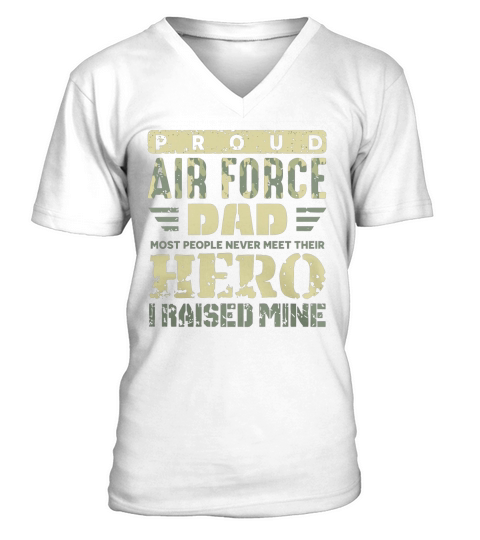 Proud Air Force Dad V-Neck T-shirt